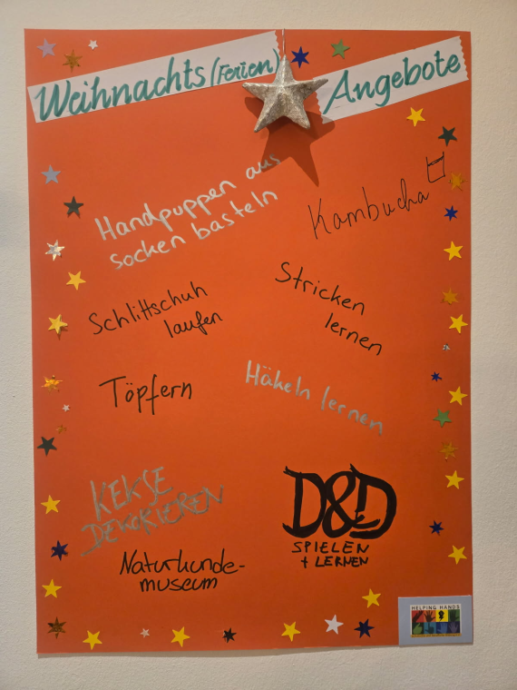 Weihnachten 2025 bei helping-hands Jugendhilfe Berlin